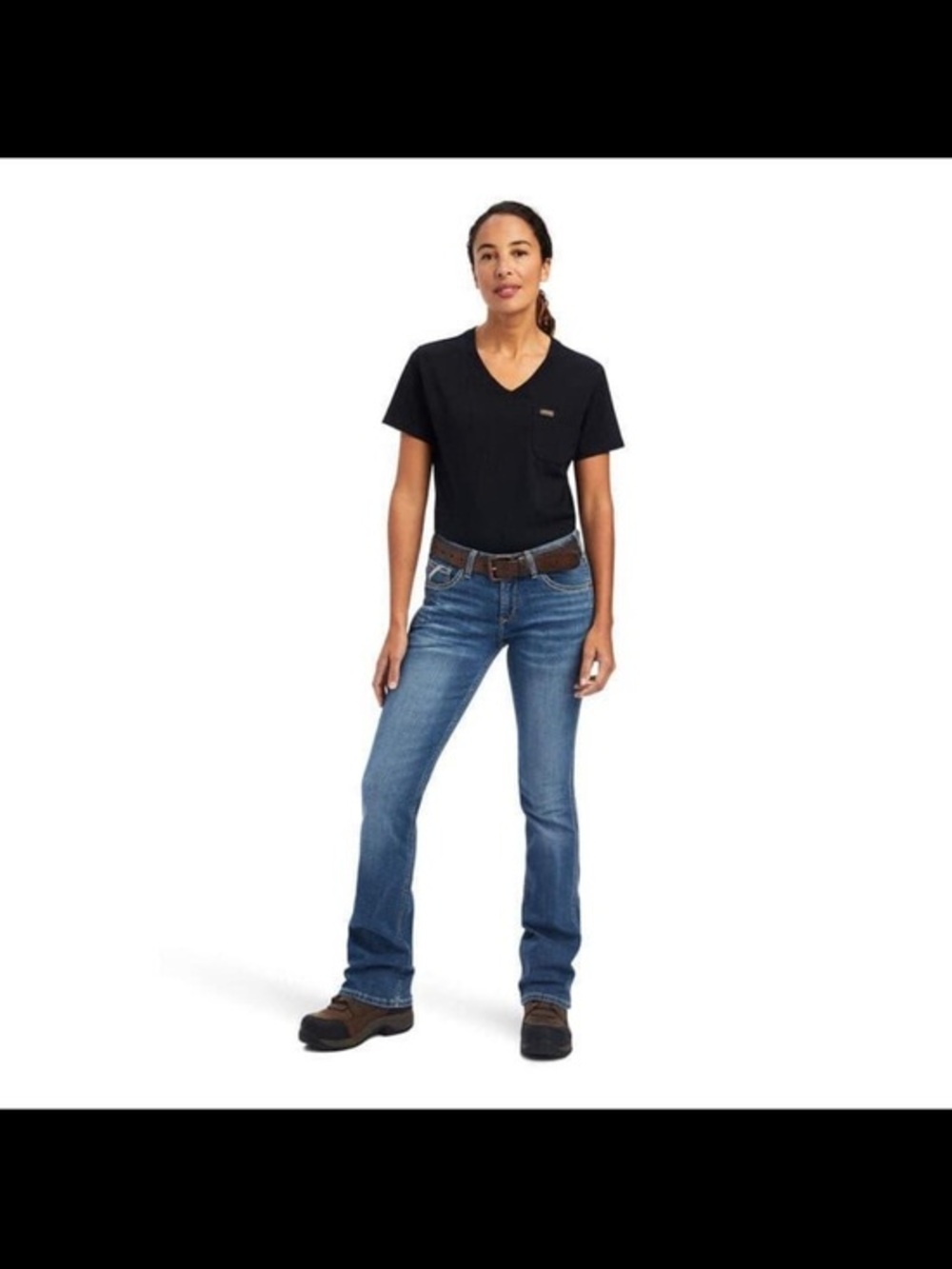 Ariat Rebar Riveter Perfect Rise Bootcut Work Jeans Pilar 28S